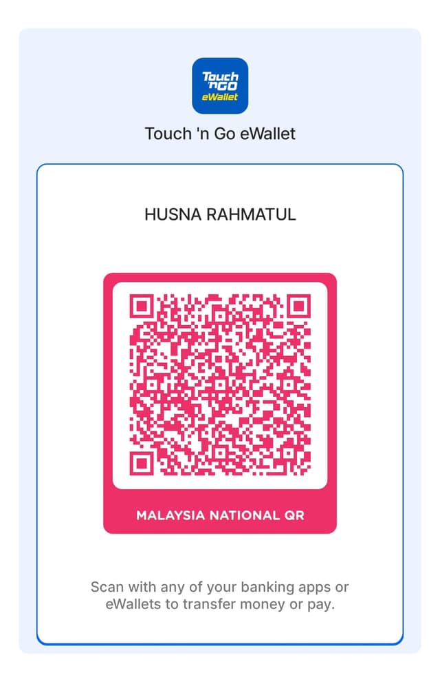 Touch 'n Go donation QR code